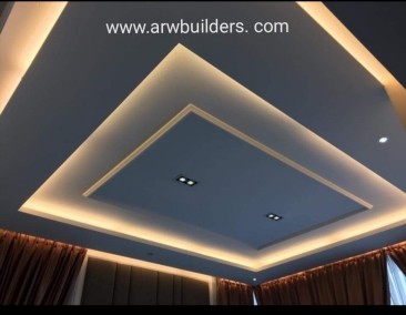 L shape plaster celling