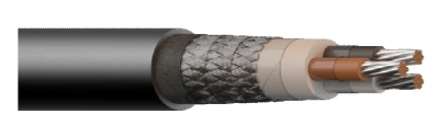 Halogen-free, mud resistant power cable RFOU 0,6/1(1,2)kV, P1/P8, double braided