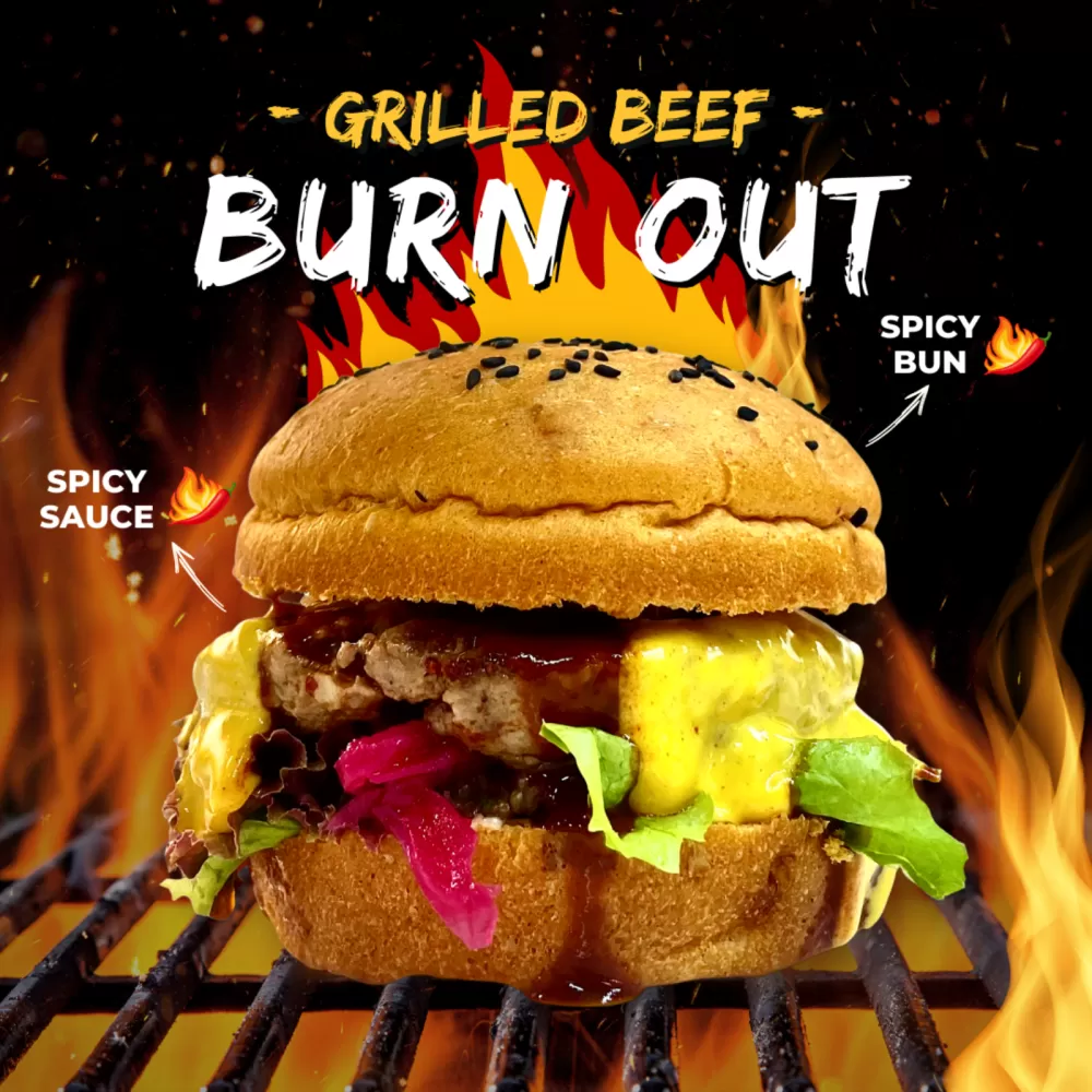 Burn Out Burger - Grilled Beef