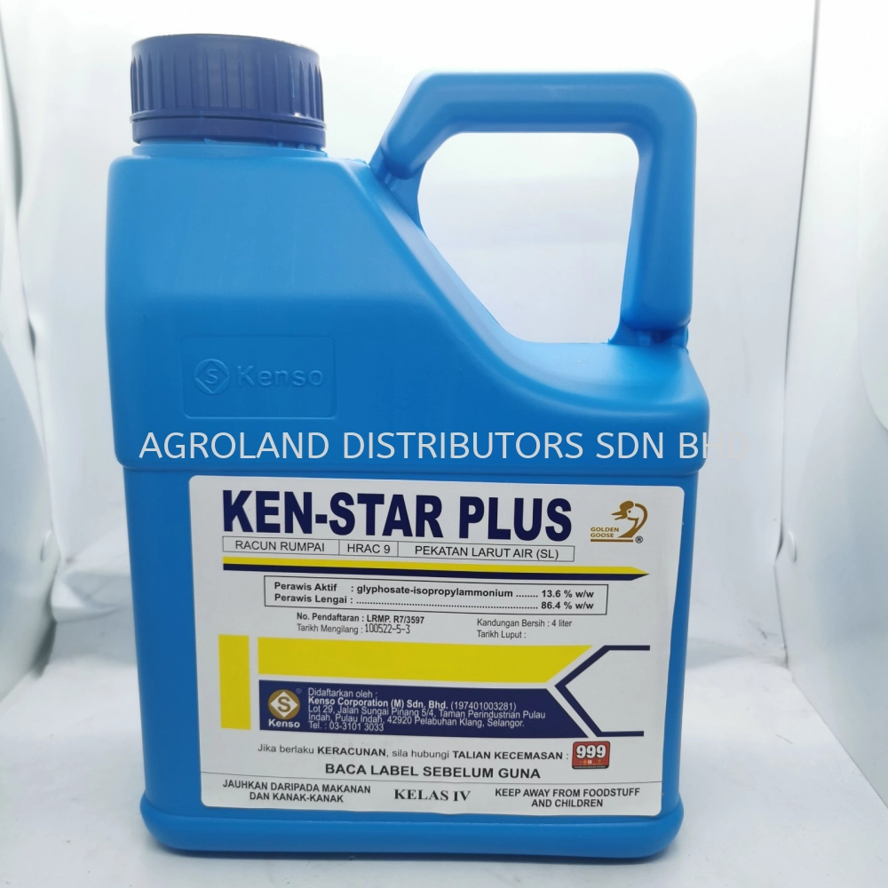 Ken Star Plus 4L By Kenso Glyophosate-isopropylammonium 13.6%