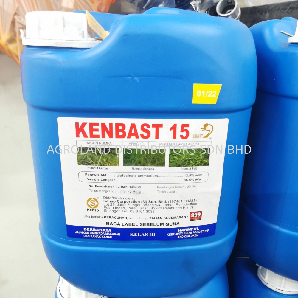 Kenbast 15 20 Liter (Glufosinate Ammonium 13.5%) By Kenso