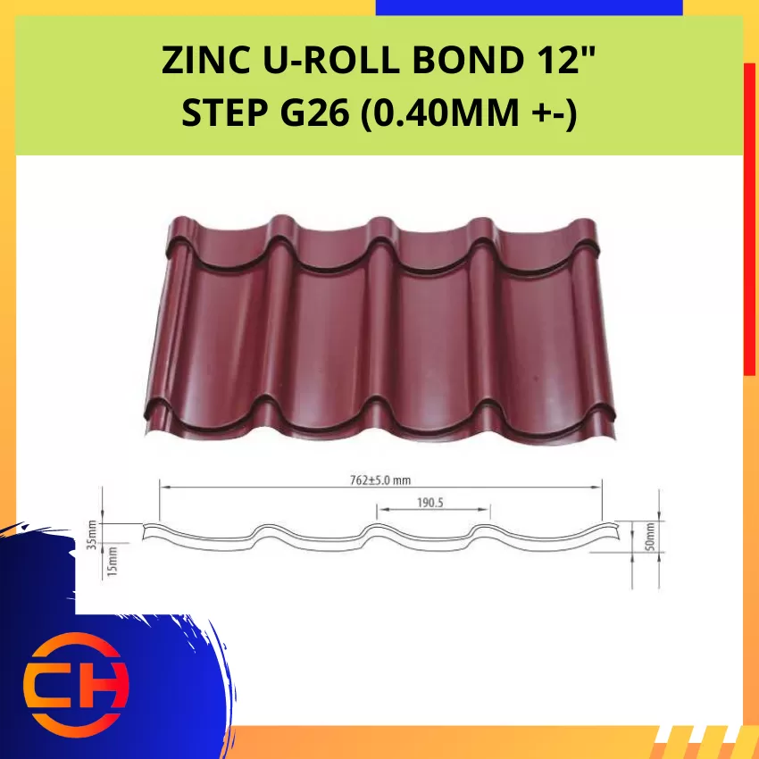 ZINC U-ROLL BOND  STEP G26