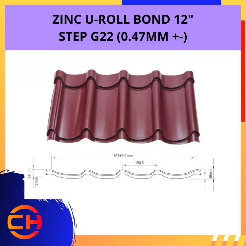 ZINC U-ROLL BOND  STEP G22