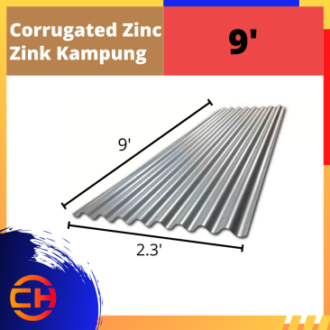 CORRUGATED ZINC 9'