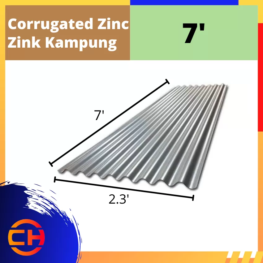 CORRUGATED ZINC 7'