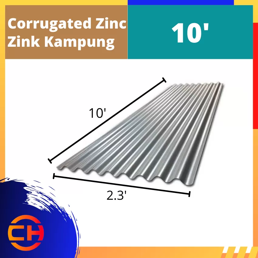 CORRUGATED ZINC 10'