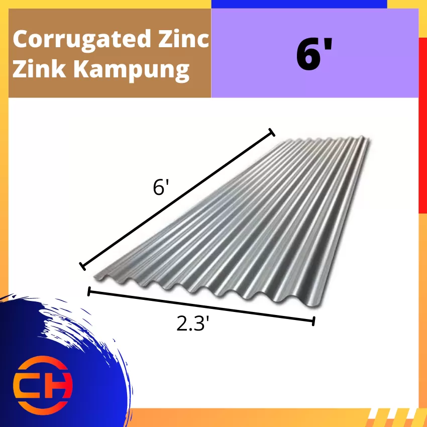 CORRUGATED ZINC 6'