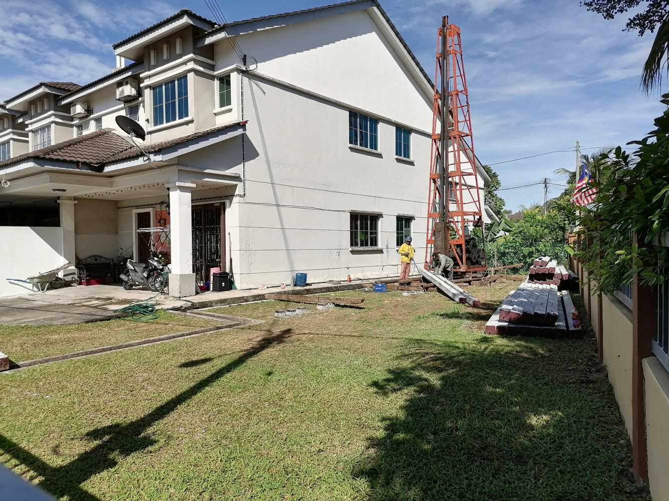 Double storey piling works no 21-Bandar putra klang