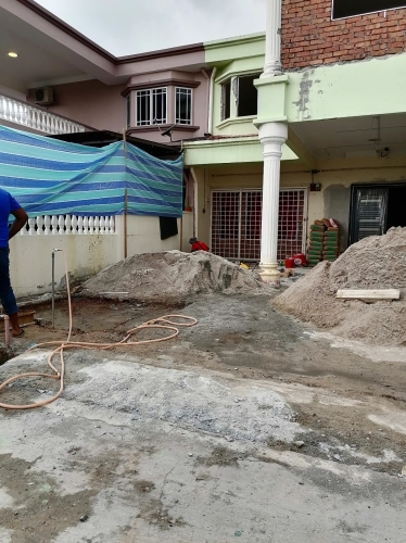 construct new car porch 