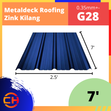 METALDECK ROOFING G28 [7']