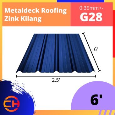 METALDECK ROOFING G28 [6']