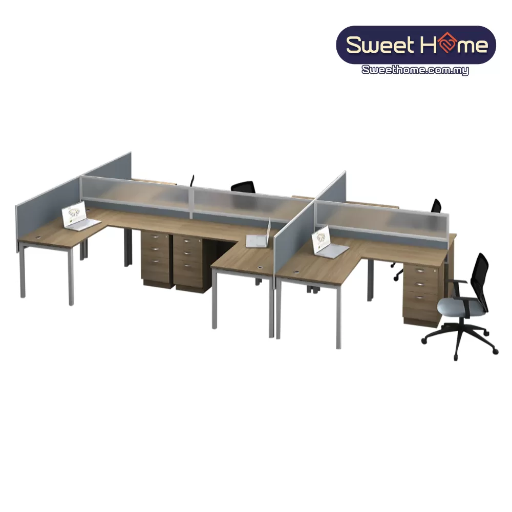 Office Workstation Table for 6 Person & More | Office Table Penang