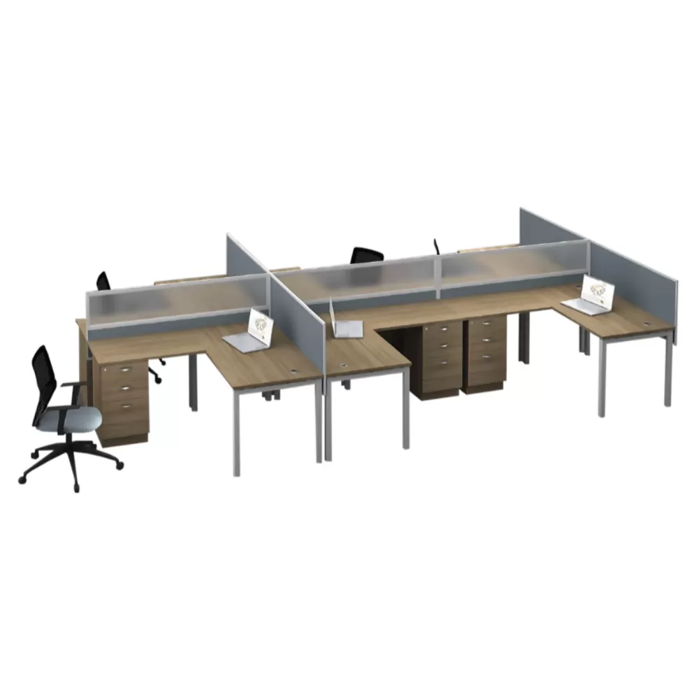 Office Workstation Table for 6 Person & More | Office Table Penang
