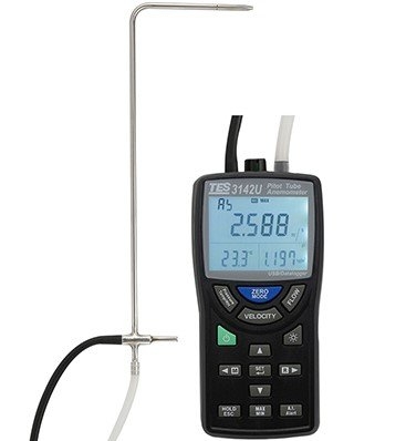 TES - Pitot Tube Anemometer & Differential Pressure Manometer (TES-3142) Pressure & Flow Melaka, Malaysia, Ayer Keroh Supplier, Suppliers, Supply, Supplies | Carlssoon Technologies (Malaysia) Sdn Bhd
