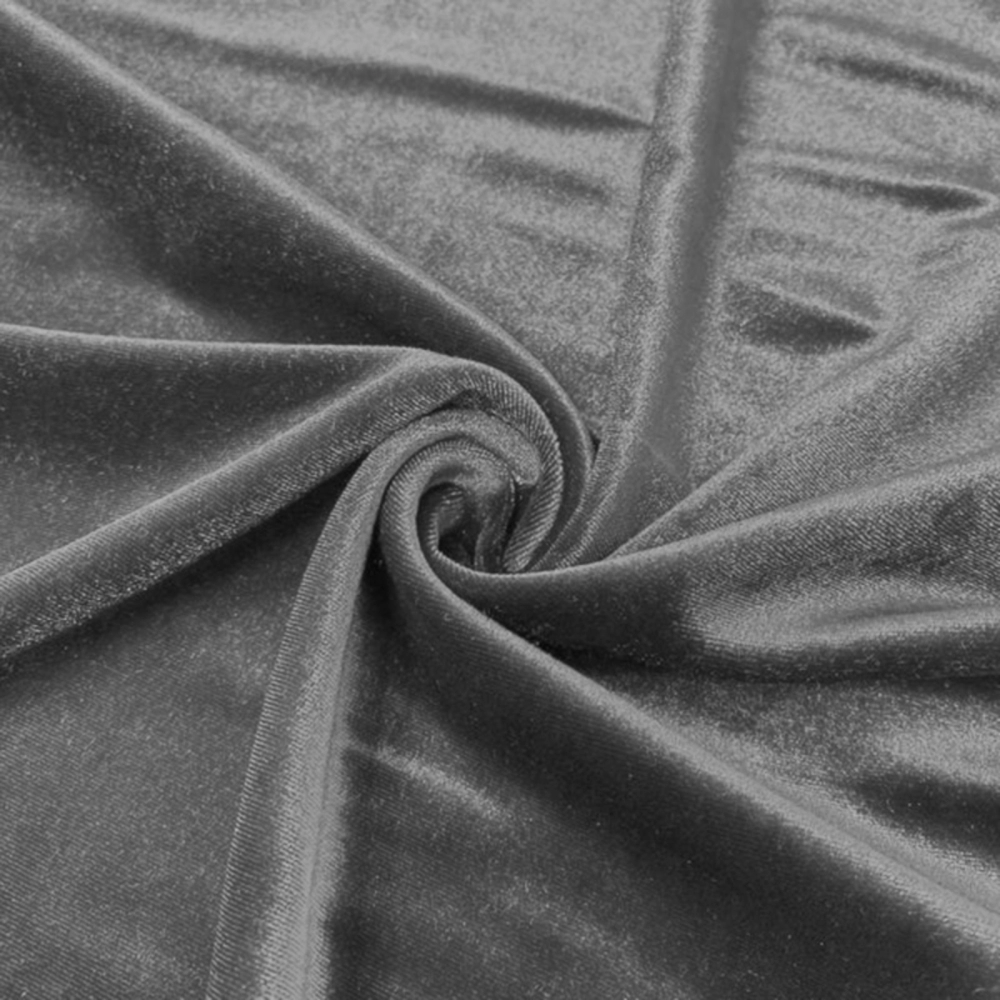 SS631022-1 Grey Velvet Diamond Button Tufted Upholstered Wingback Armchair