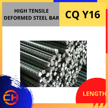 HIGH TENSILE DEFORMED STEEL BAR CQ Y16 [54 PCS/BUNDLE]