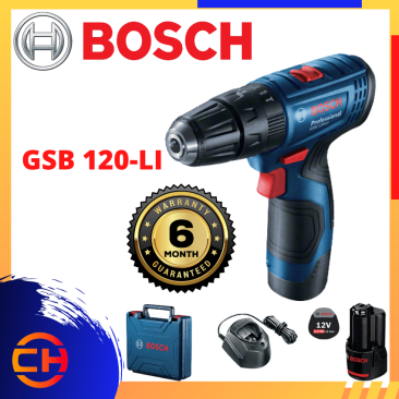 BOSCH GSB 120-LI (GEN 2) CORDLESS IMPACT DRILL/DRIVER PROFESSIONAL 12V 2.0AH (06019G81L0)