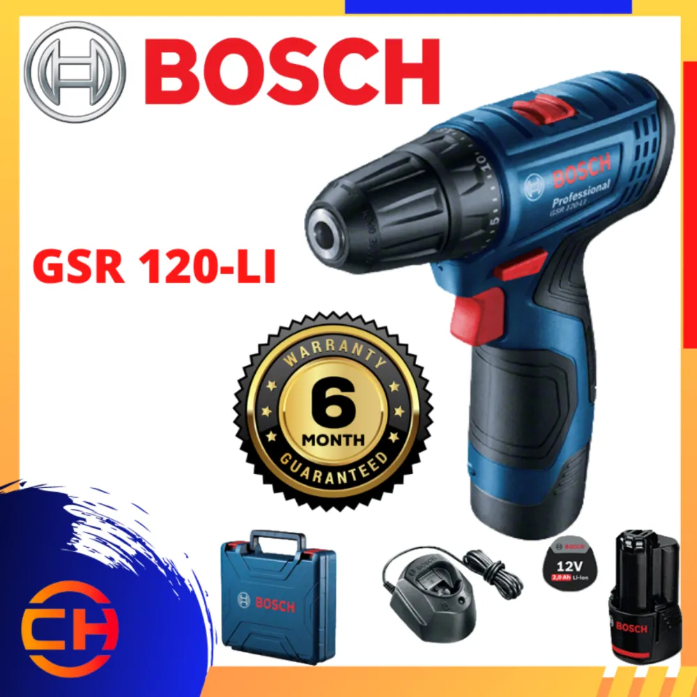 BOSCH GDR 120-LI GEN 2 CORDLESS DRILL DRIVER GSR120LI / GSR120