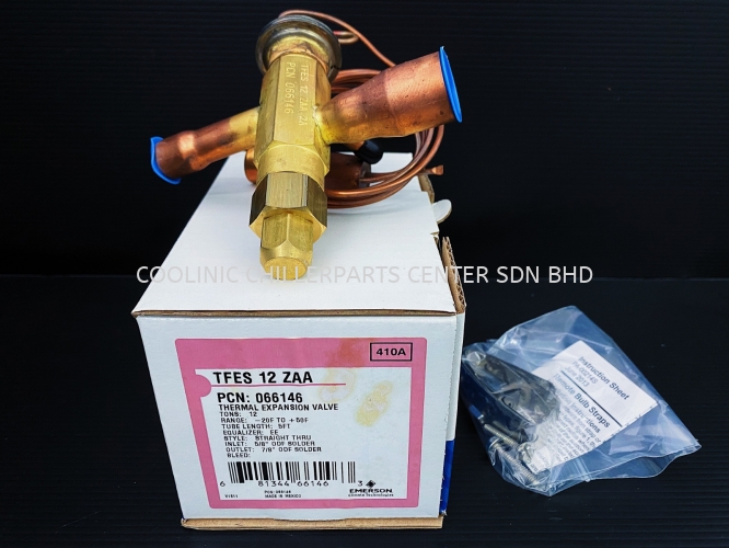 TFES12ZAA Emerson Thermostatic Expansion Valve [PCN 066146] R410A