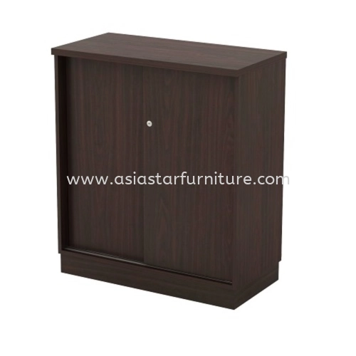 QAMAR LOW WOODEN OFFICE FILING CABINET/CUPBOARD SLIDING DOOR AQ-YS 9