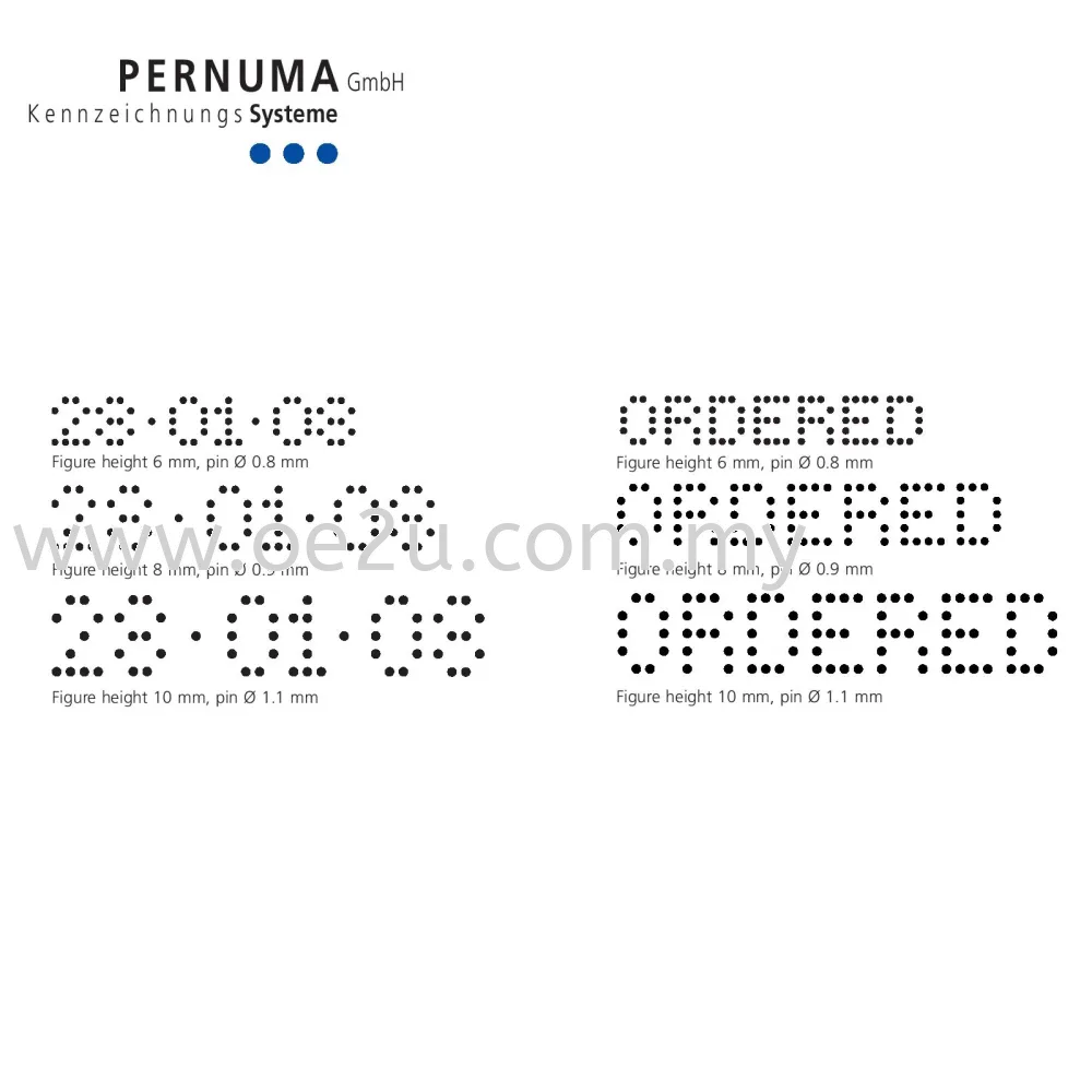 PERNUMA Office T - 1 Line Electric Text Perforator (Made in Germany)