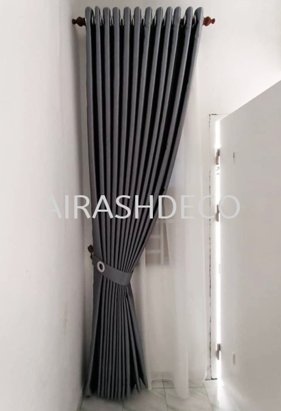 GREY CURTAIN Muar Services, Supplier  | AIRASH DECO ENTERPRISE