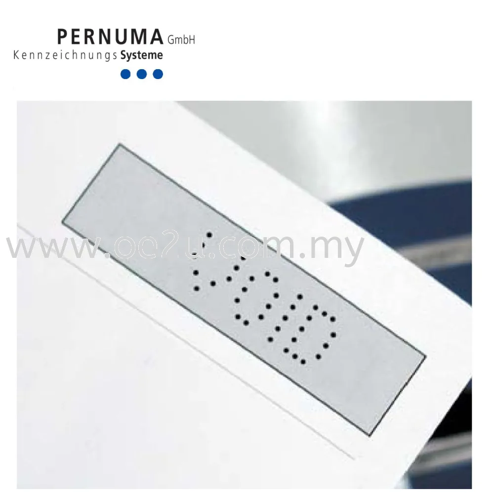 PERNUMA Perfoset E/T - 1 Line Electric Text Perforator (Made in Germany)