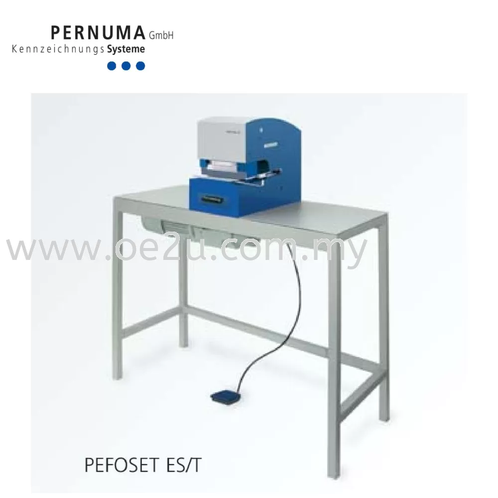 PERNUMA Perfoset E/T - 1 Line Electric Text Perforator (Made in Germany)
