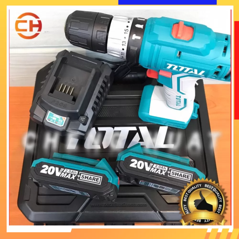 TOTAL TIDLI20012 POWER TOOLS 20V CORDLESS IMPACT DRILL 