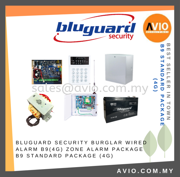 Bluguard Security Burglar Wired Alarm B9(4G) 9 Zone GSM Module Alarm Package B9 STANDARD PACKAGE (4G) Wired Alarm BLUGUARD Johor Bahru (JB), Kempas, Johor Jaya Supplier, Suppliers, Supply, Supplies | Avio Digital