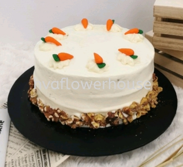 Carrot & Walnut Cake 6'' ~ 9'' Favourite Cake Johor Bahru (JB), Malaysia, Ulu Tiram Supplier, Suppliers, Supply, Supplies | HV A Flower House