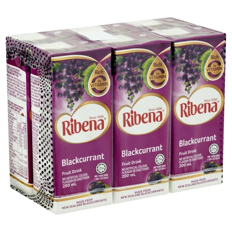 Ribena Tetra Blackcurrant 6 x 200ml