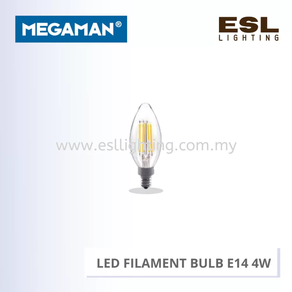 MEGAMAN LED FILAMENT BULB E14 4W - YTFC35Z1