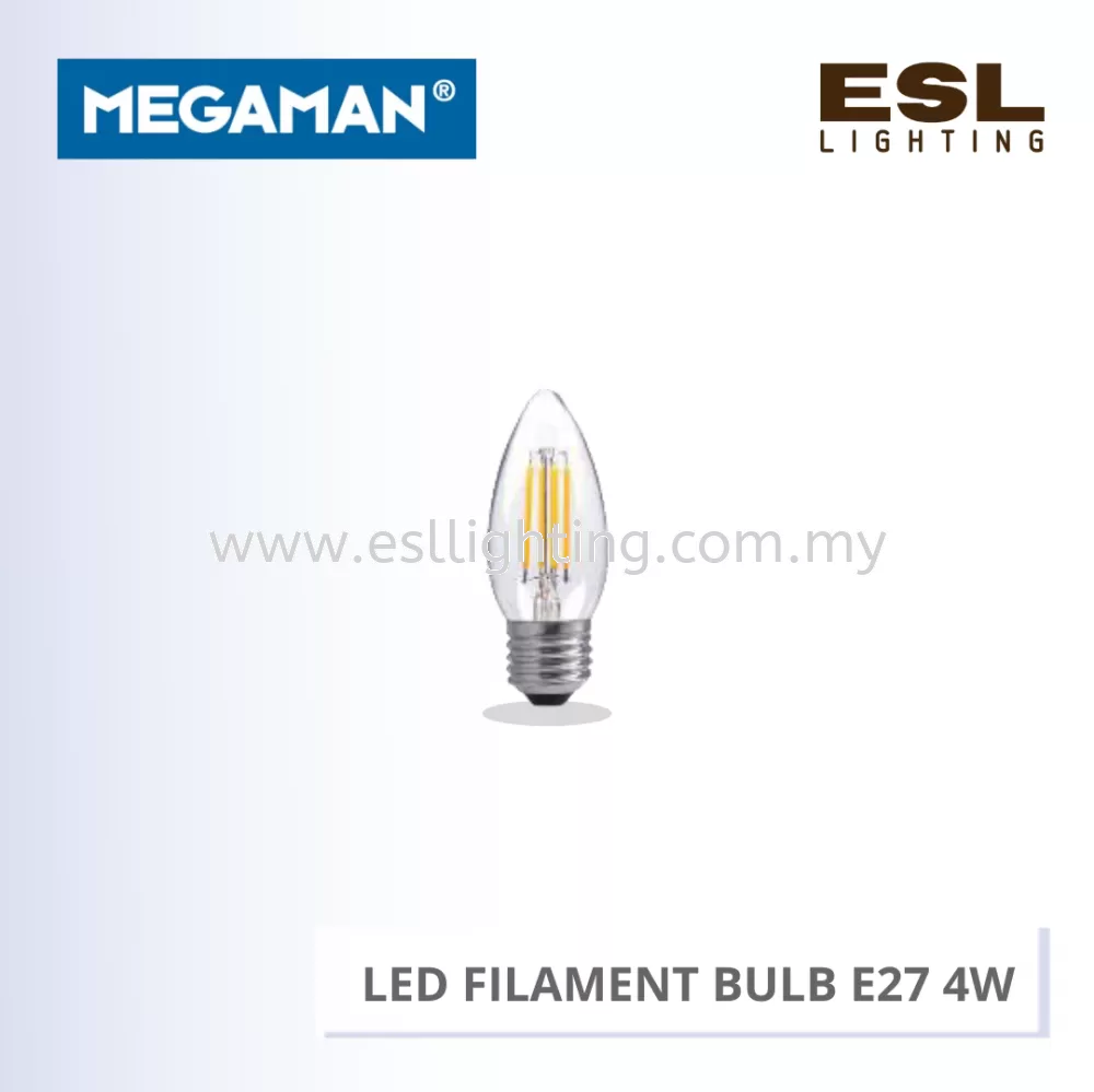 MEGAMAN LED FILAMENT BULB E27 4W - YTFC35Z1