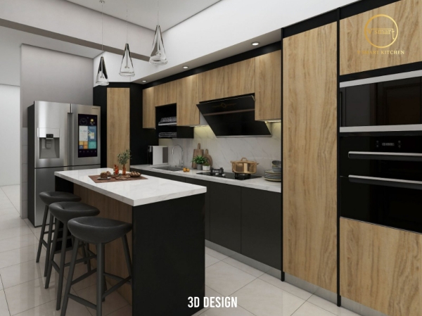  AS JOY, SETIA FONTAINES KITCHEN CABINET -MELAMINE DOOR  KITCHEN CABINET  Penang, Malaysia, Butterworth Supplier, Suppliers, Supply, Supplies | V SMART KITCHEN (M) SDN BHD