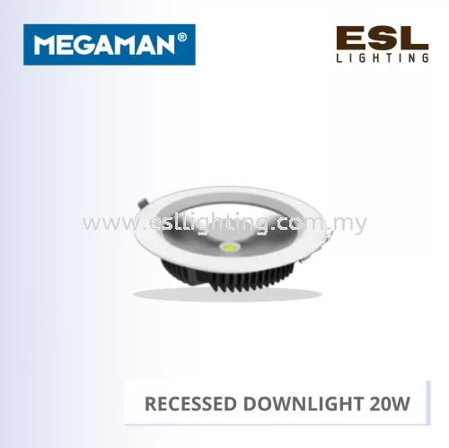 MEGAMAN RECESSED DOWNLIGHT MQTL1080-X/COB 20W 6"