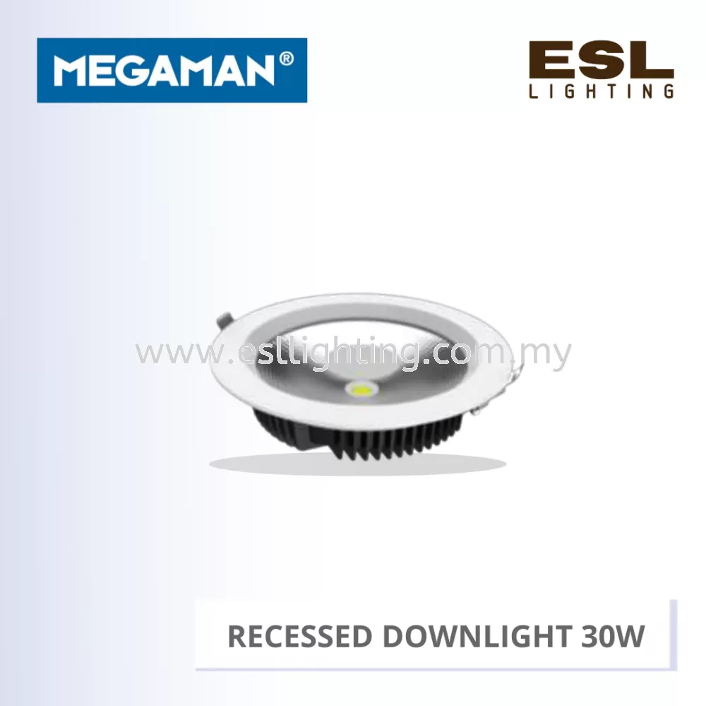 MEGAMAN RECESSED DOWNLIGHT MQTL1080-X/COB 30W 8"