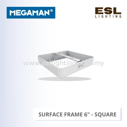 MEGAMAN SURFACE FRAME 6" SQUARE FOR MEGAMAN RECESSED DOWNLIGHT