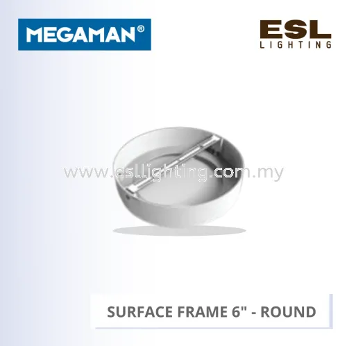 MEGAMAN SURFACE FRAME 6" ROUND FOR MEGAMAN RECESSED DOWNLIGHT