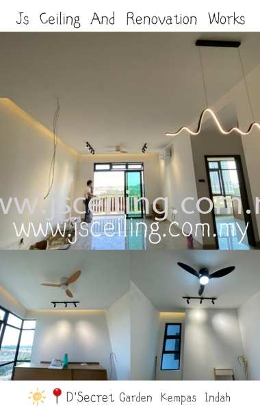  Cornice Design D'secret Garden# Kempas Indah Johor Bahru (JB) Design, Supply, Supplier | JS Ceiling and Renovation Works