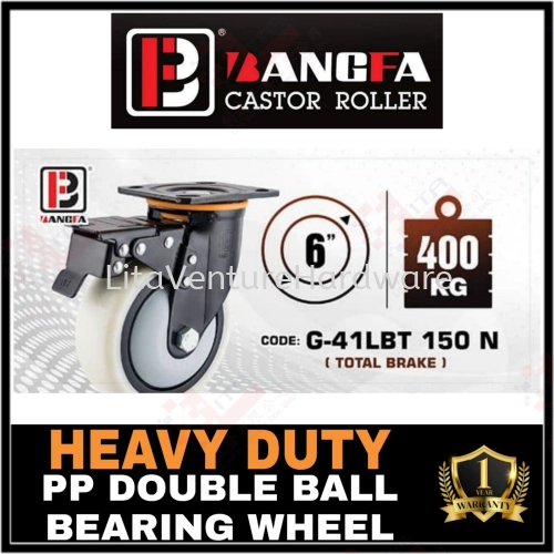 BANGFA HEAVY DUTY PP DOUBLE BALL BEARING WHEEL G41LBT150N