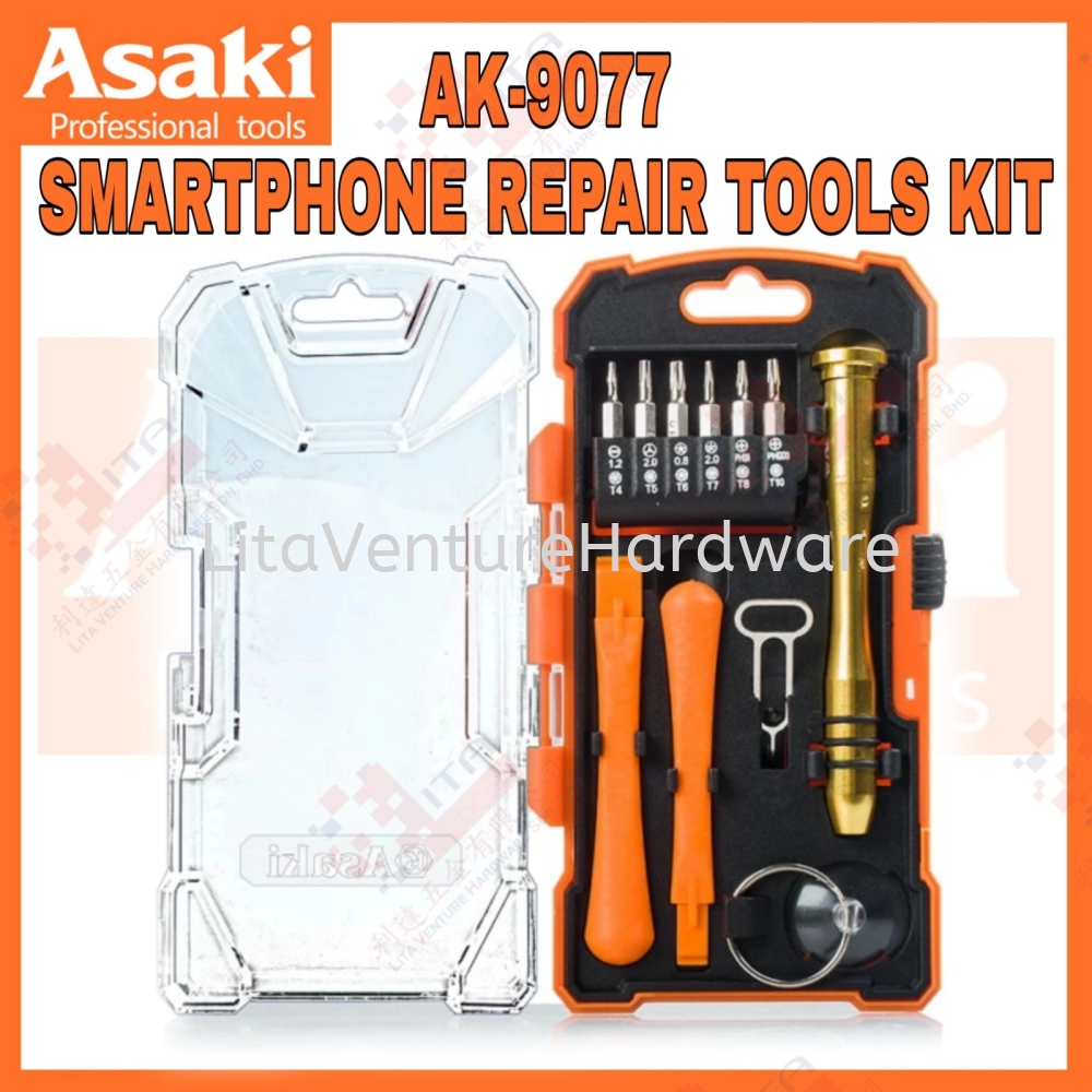 ASAKI JAPAN SMARTPHONE REPAIR TOOLS KIT AK9077