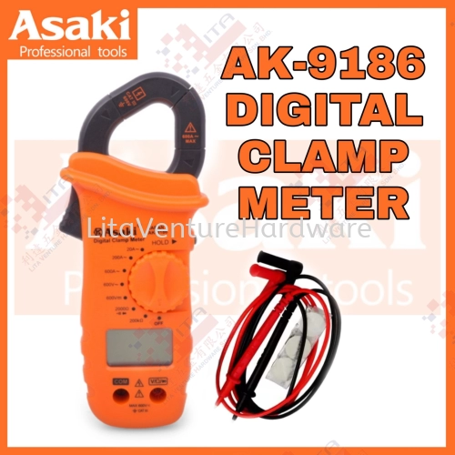 ASAKI JAPAN  DIGITAL CLAMP METER AK9186