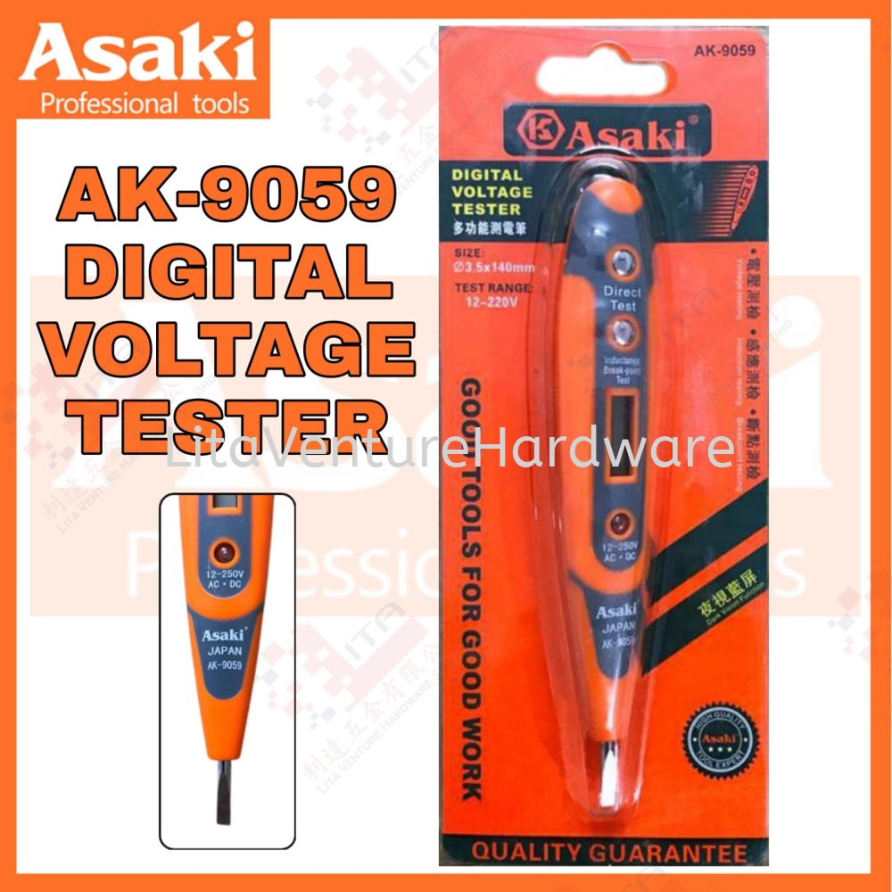 ASAKI JAPAN DIGITAL VOLTAGE TESTER AK9059