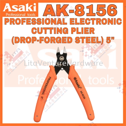 ASAKI JAPAN PROFESSIONAL ELECTRONIC CUTTING PLIER (DROP-FORGED STEEL) 5'' AK8156