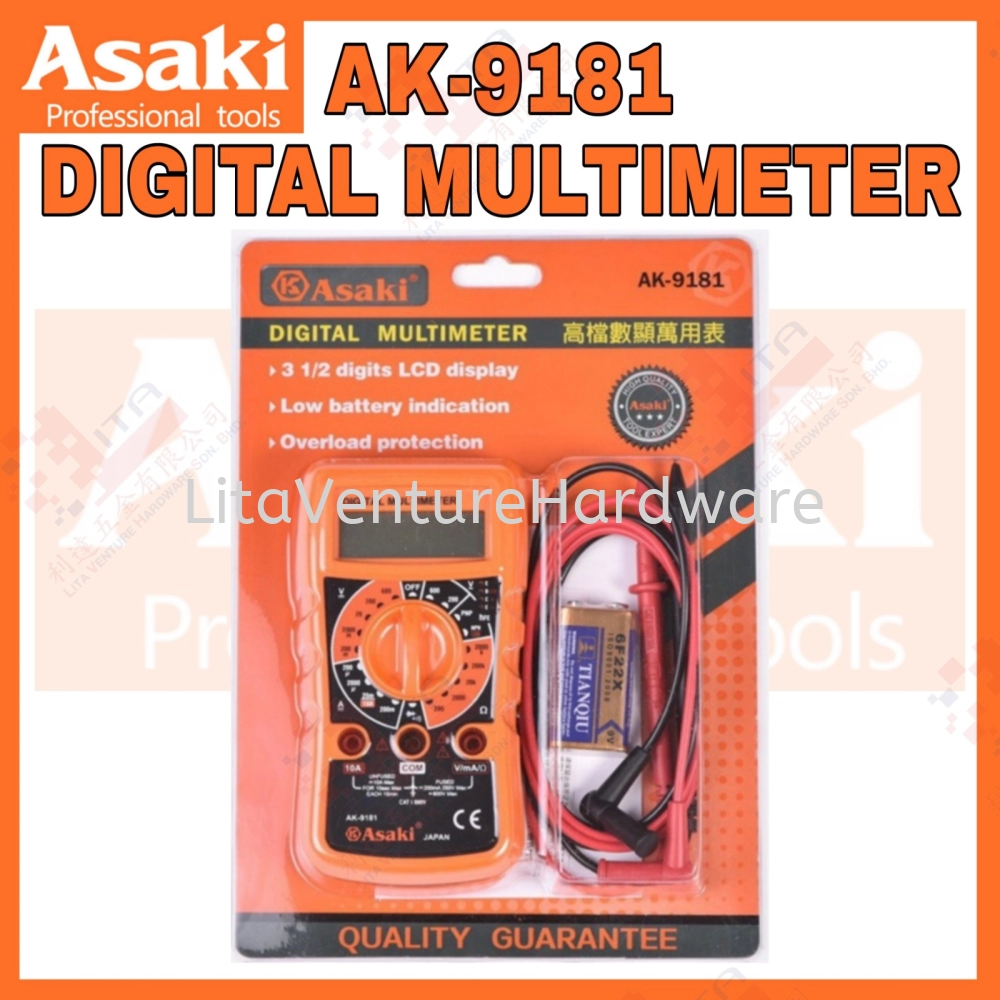 ASAKI JAPAN DIGITAL MULTIMETER AK9181(1)