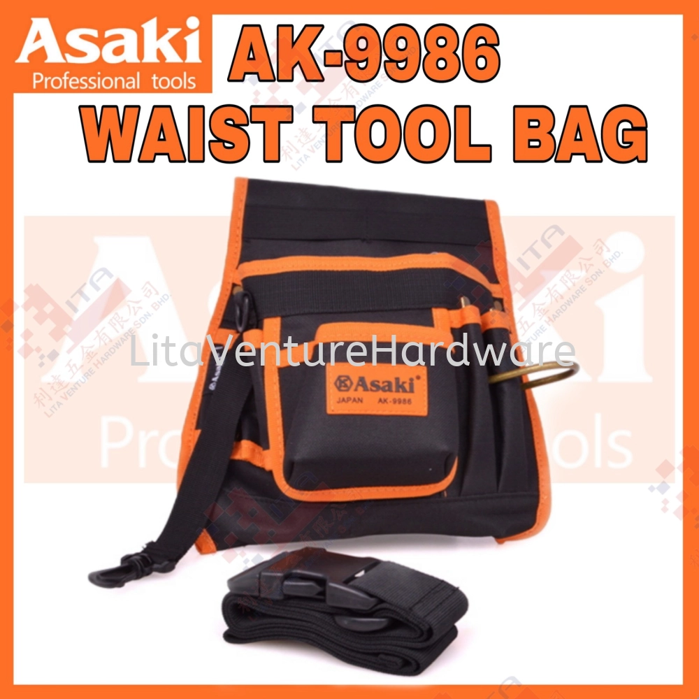 ASAKI JAPAN WAIST TOOL BAG AK9986