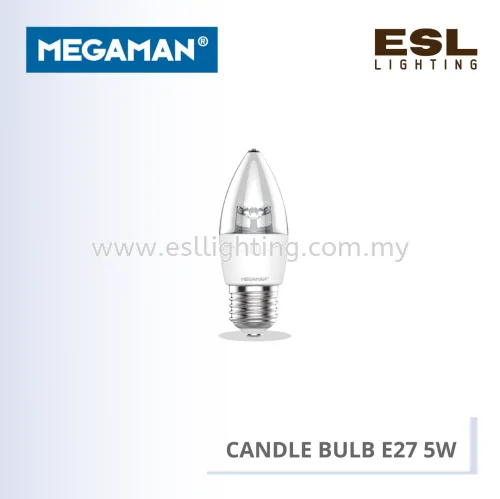 MEGAMAN CANDLE BULB YTC37Z1 CL E27 5W 