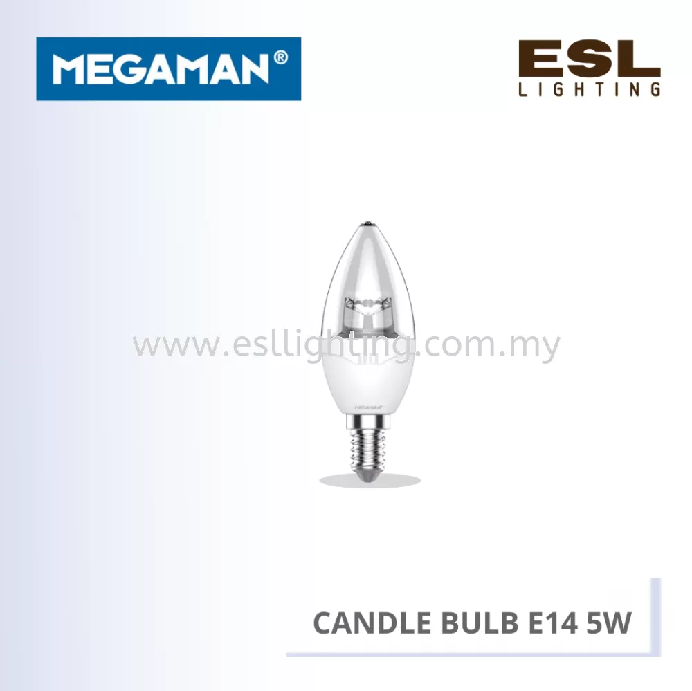 MEGAMAN CANDLE BULB YTC37Z1 CL E14 5W 