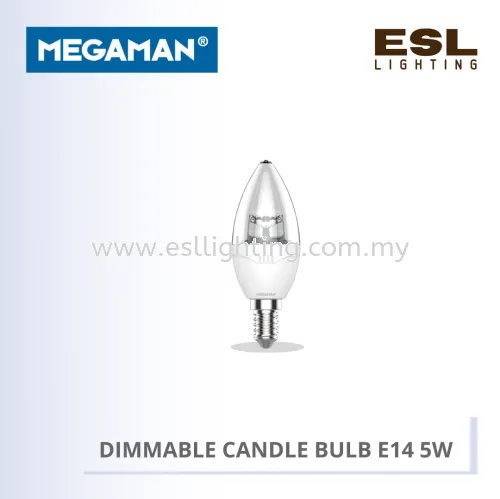 MEGAMAN DIMMABLE CANDLE BULB YTC37Z1 CL-DIM E14 5W 